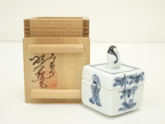 #XG451 陶芸家・市野雅彦・彩泥・香炉・共箱栞付・骨董・アンティーク・香道 XG451 陶芸家・市野雅彦・彩泥・香炉・共箱栞付・骨董